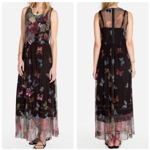 NWT JohnnyWas Mesh Butterfly Dress